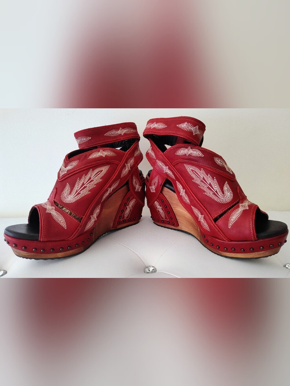 ~~LANE❤️Lexington Western Wedges~~ - Picture 4 of 8